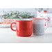 Woodstock red white vintage mug 