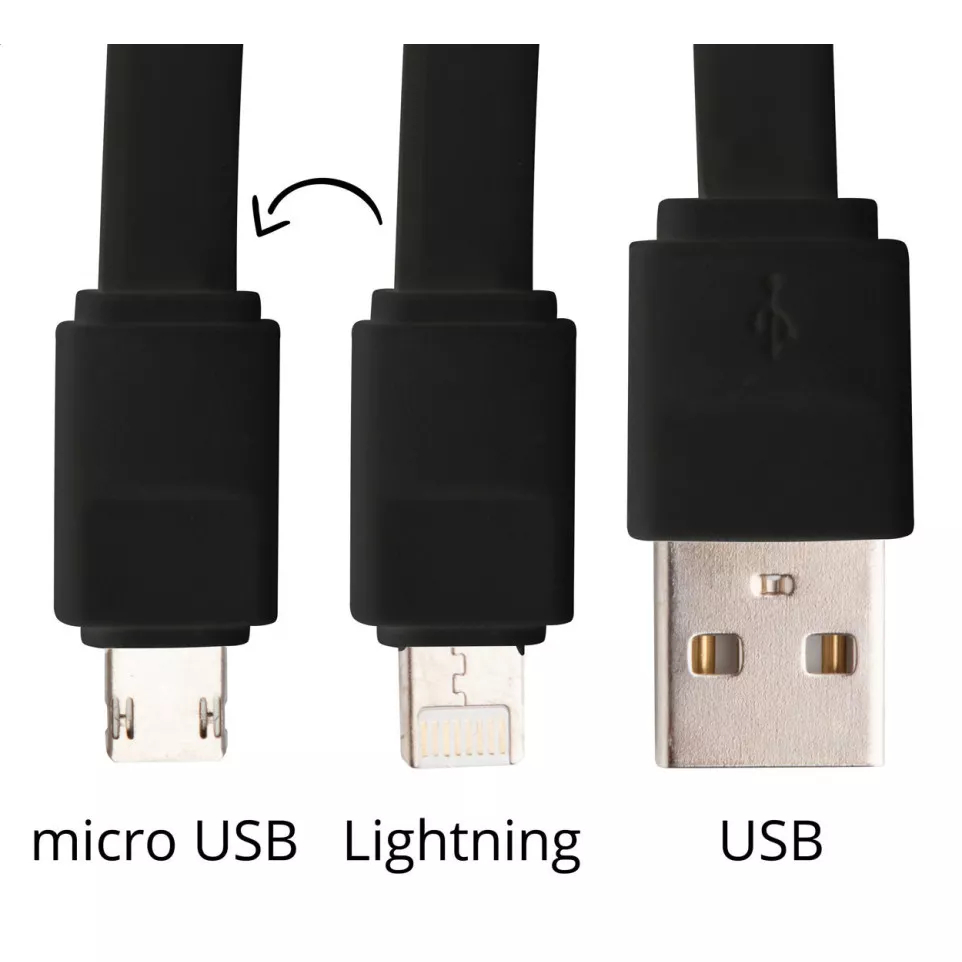 Stash zwart  USB oplaadkabel 
