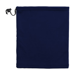 Swoosh donker blauw  nek verwarmer en muts 