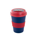 CreaCup Mini red  customisable thermo cup, grip C