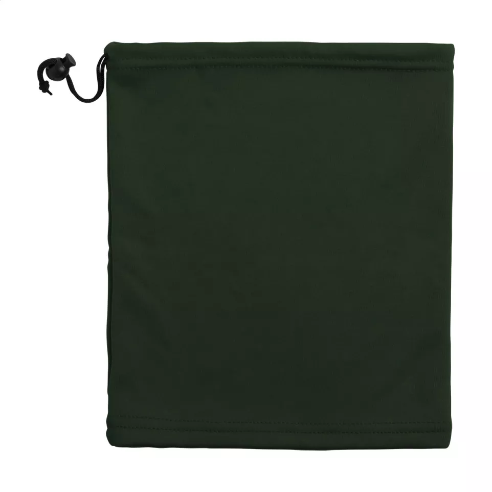 Swoosh dark green  neck warmer and hat 