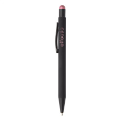 Pearly fuchsia zwart balpen 