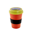CreaCup Mini green  customisable thermo cup, lid B