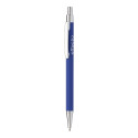 Chromy blue  ballpoint pen 