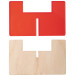 Candix transparent red  candle holder 