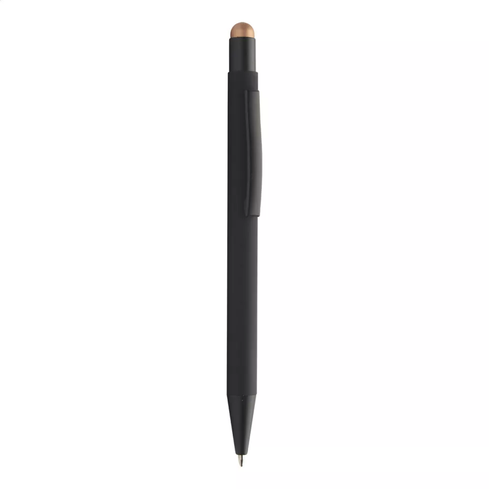 Pearly bronze black ballpoint pen 