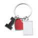I Love rood zilver sleutelhanger  