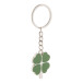 Lucky green silver keyring 