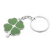 Lucky green silver keyring 