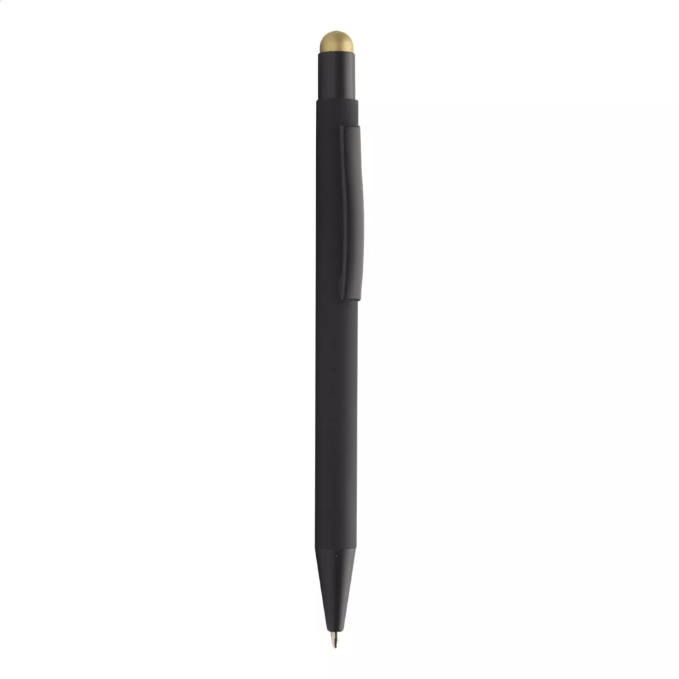 Pearly gold black ballpoint pen 