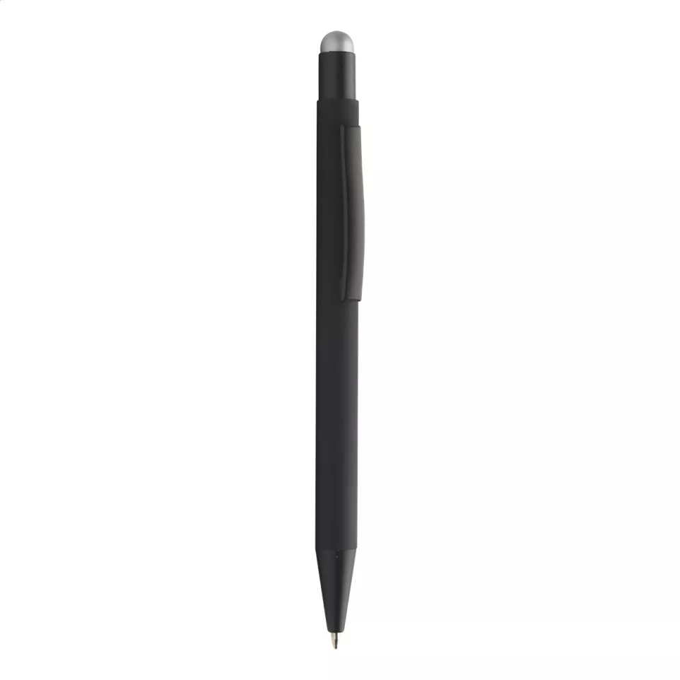 Pearly zilver zwart balpen 