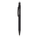 Pearly silver black ballpoint pen 