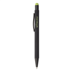 Pearly groen zwart balpen  