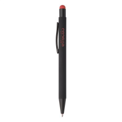 Pearly rood zwart balpen  