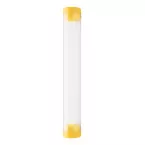 Crube yellow transparent tube pen case 