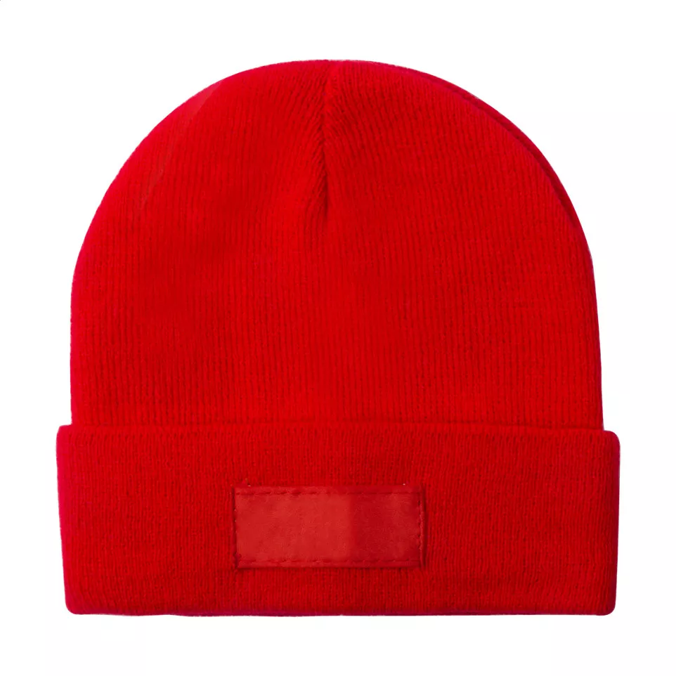Pronsen rood  winter muts 