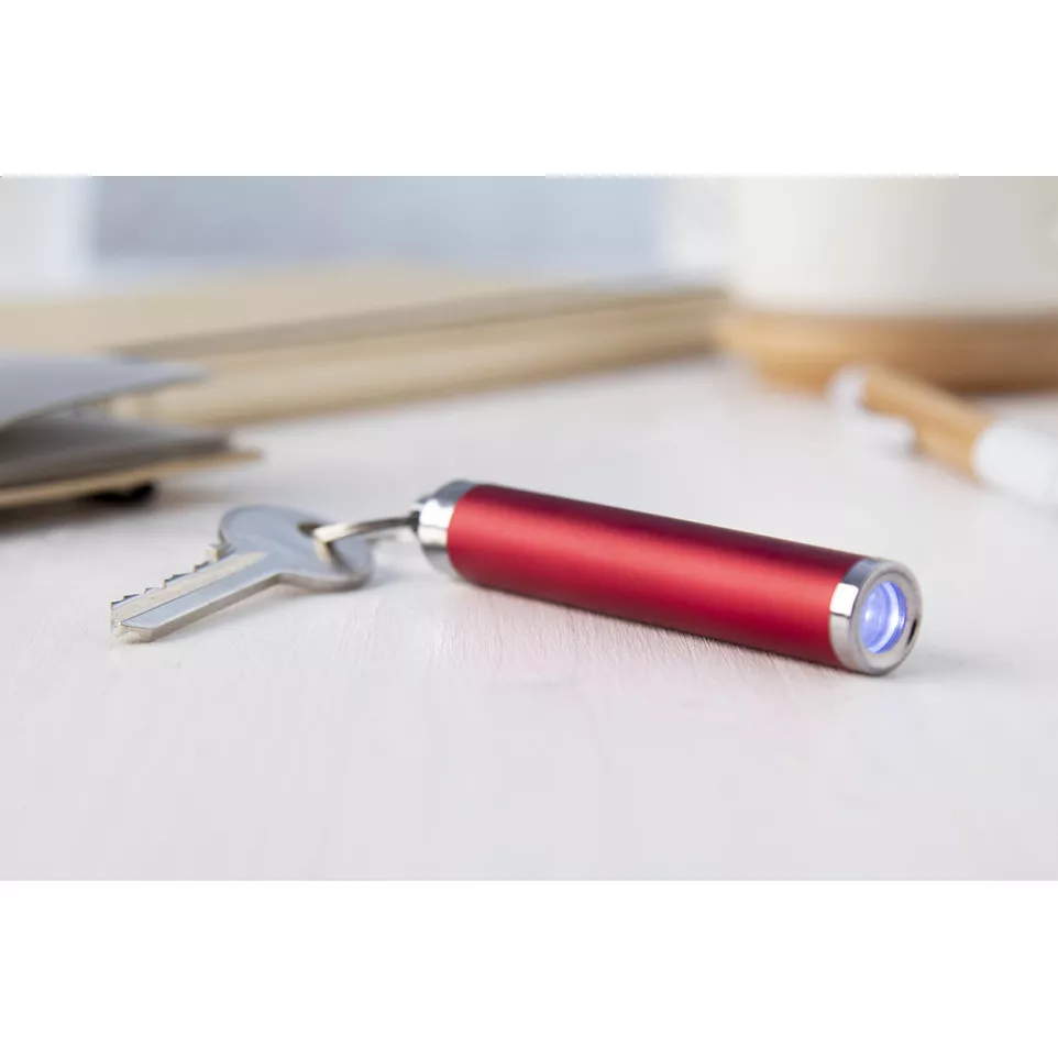 Limex rouge  porte-clés lampe 