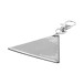 Trikke silver  reflective keyring 