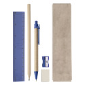 Monoli blauw natuurlijk kantoorset 