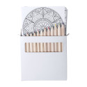 Condala white  mandala colouring set 