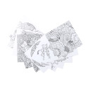 Condala white  mandala colouring set 
