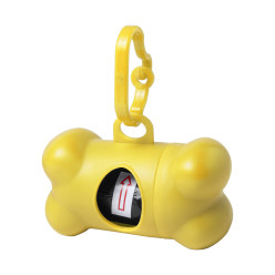 Pobba geel  dispenser voor poepzakjes 