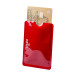 Allux red  credit card holder 