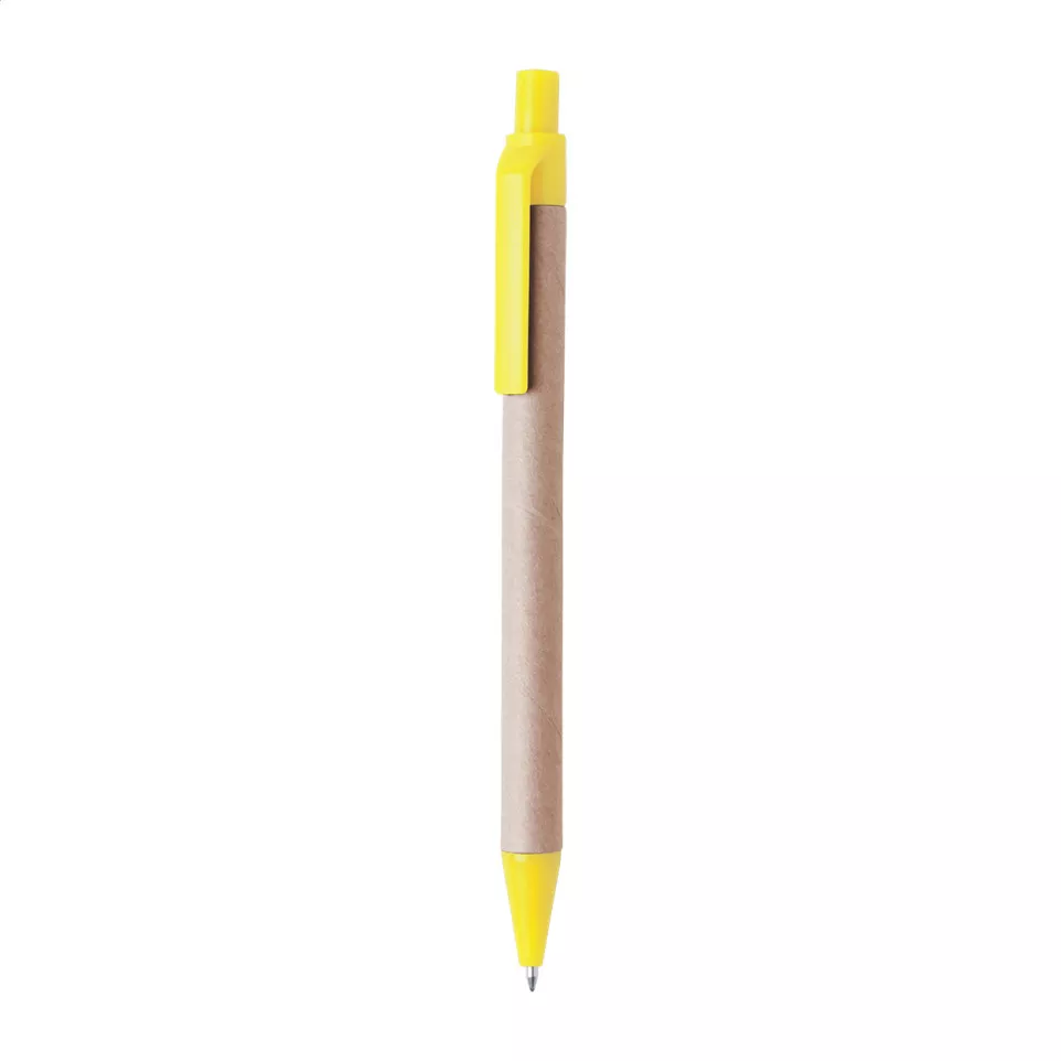Papper geel natuurlijk balpen 