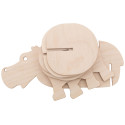 Noah natuurlijk  onderzetters, hippo 