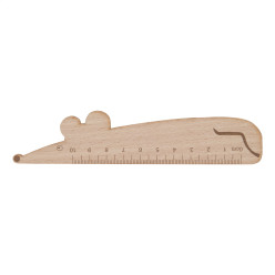 Looney natuurlijk  houten liniaal 