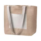 Argent naturelle  sac de plage ou sac à provisions 