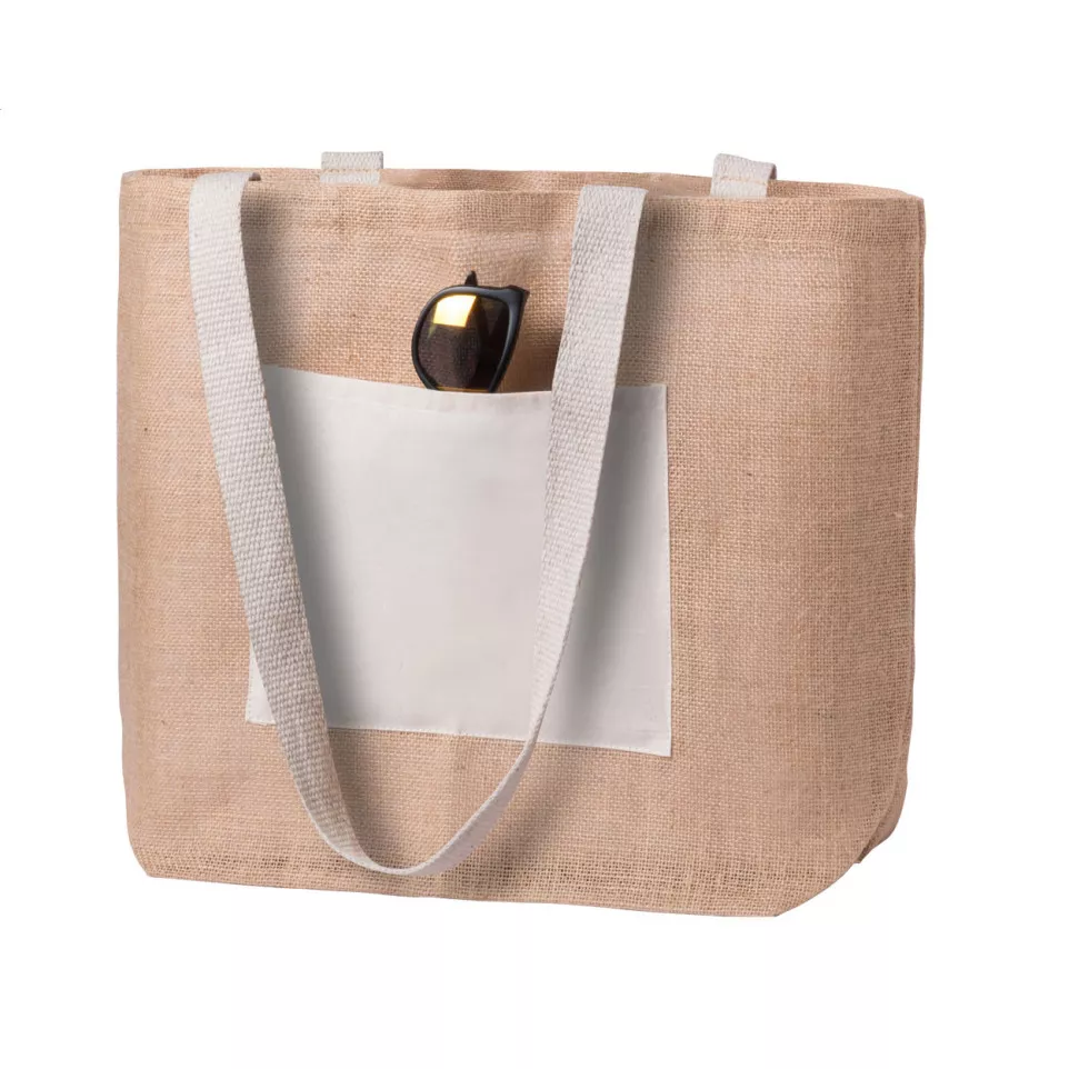 Argent natural  beach or shopping bag 