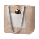 Argent naturelle  sac de plage ou sac à provisions 
