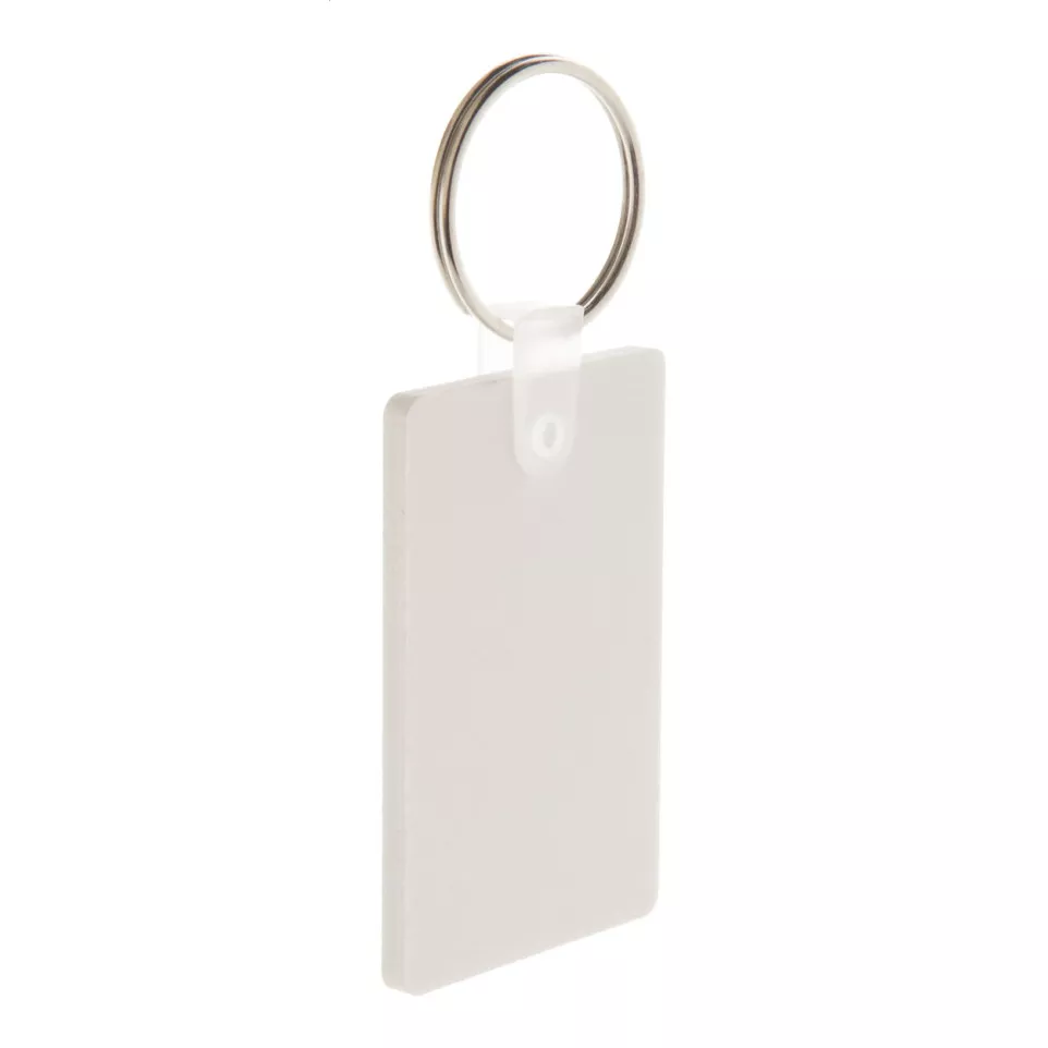 Foamy D blanc  porte-clés 