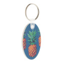 Foamy B white  keyring 