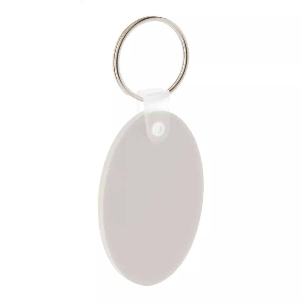 Foamy B white  keyring 
