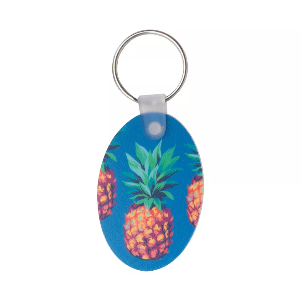 Foamy B white  keyring 