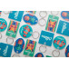 Foamy B white  keyring 
