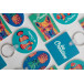 Foamy B white  keyring 