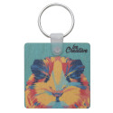 Woody C natural  keyring 