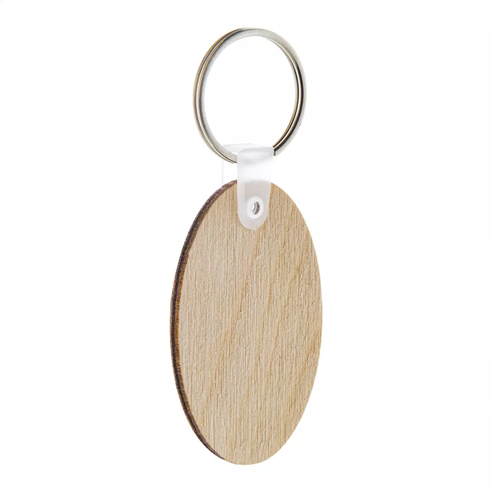 Woody B natural  keyring 