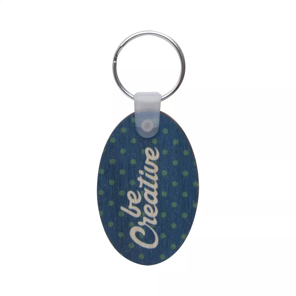 Woody B natural  keyring 