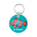 Foamy A white  keyring 