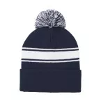Frosty dark blue  winter hat 
