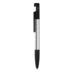 Handy zwart zilver touch balpen 