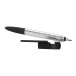 Handy zwart zilver touch balpen 