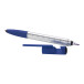 Handy blue silver touch ballpoint pen 