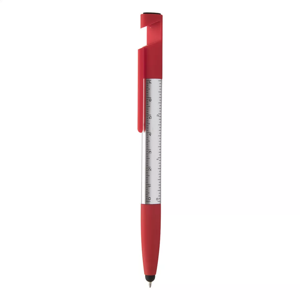 Handy rood zilver touch balpen 