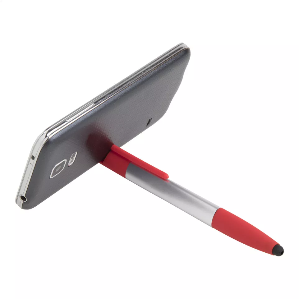 Handy red silver touch ballpoint pen 