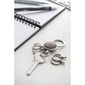 Cinco zilver  sleutelhanger 